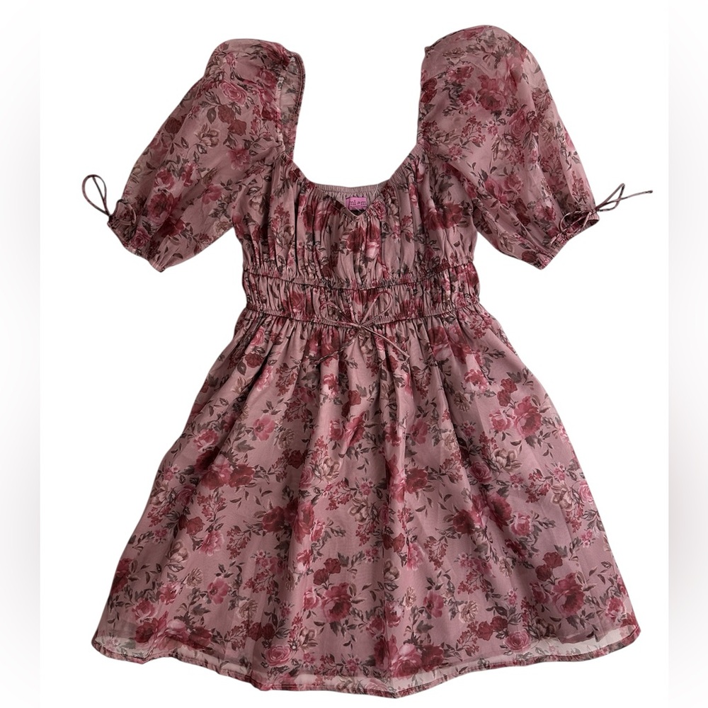 NEW WITH TAGS Francesca’s Miami Floral Pink Dress Women’s size XS